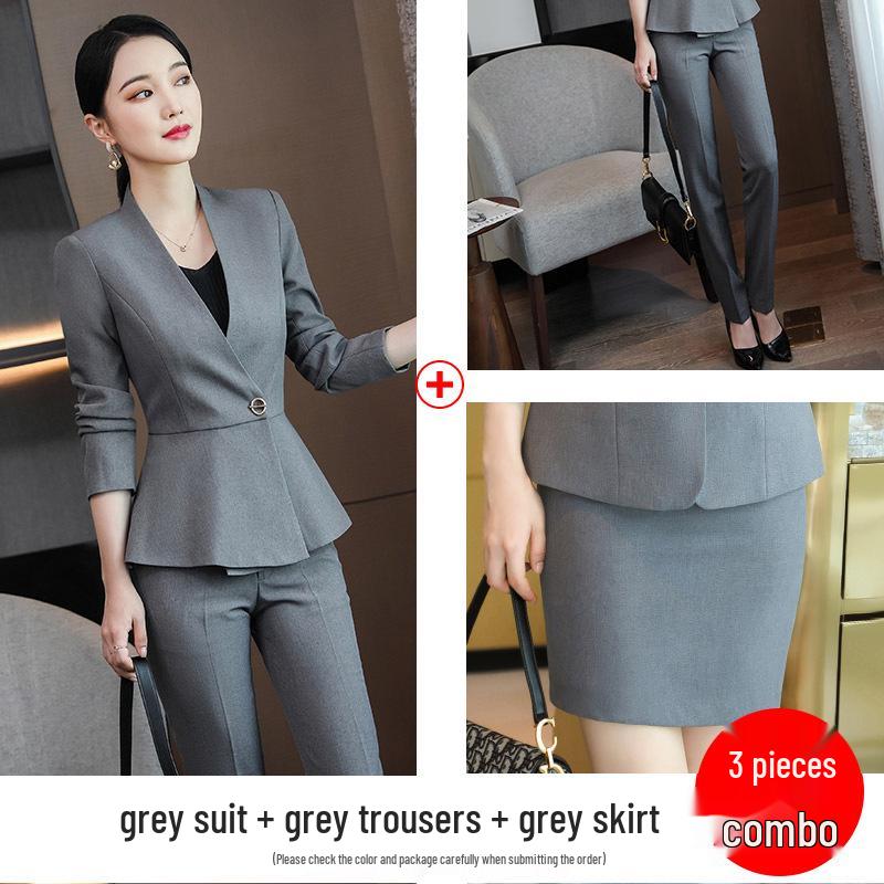 Elegant Goddess Style Professional Suit for Receptionists and Hotel Managers