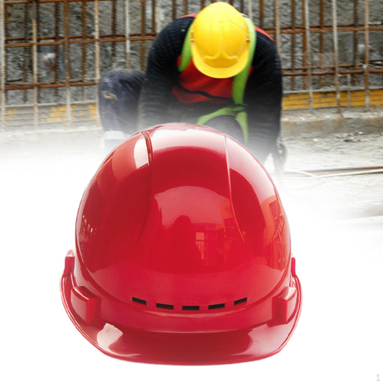 

Construction Headgear with 4 Point Ratchet Suspension And Padded Design червоний