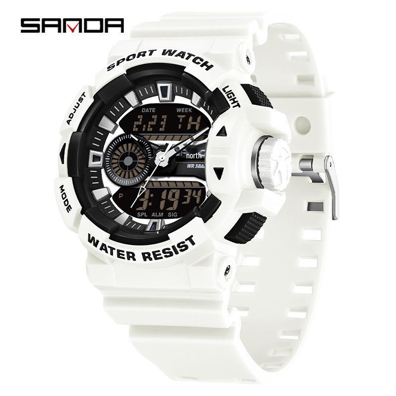 Sanda Unisex Luminous Sports Watch: Trendy, Waterproof, and Ideal for High School Students