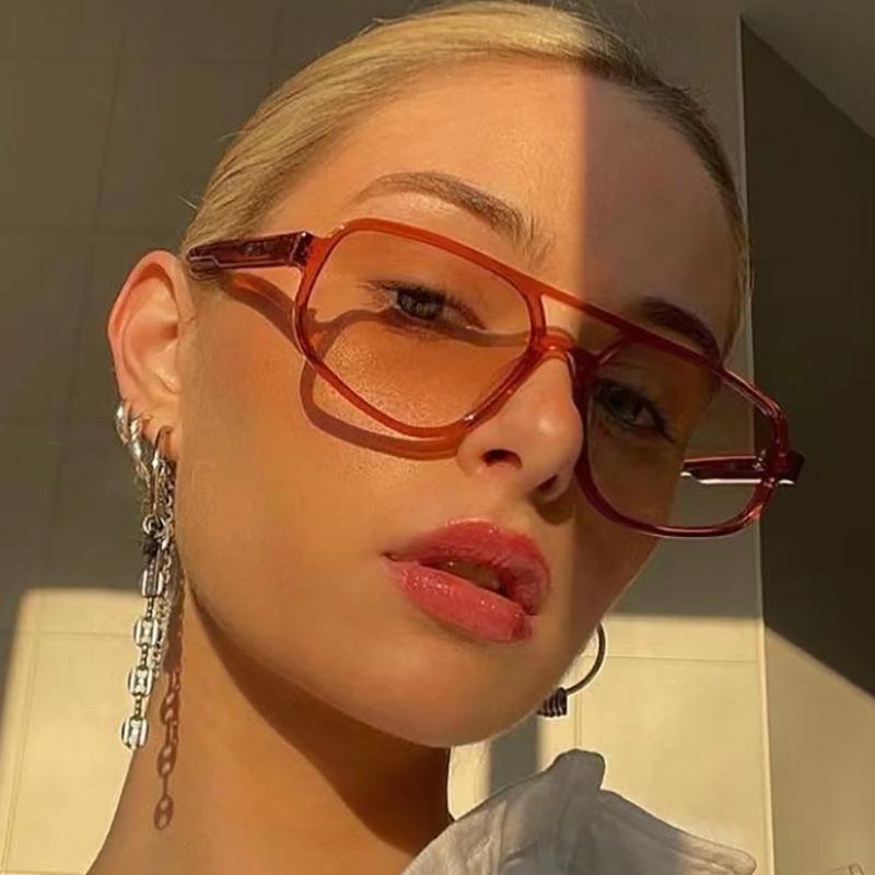 Vintage Square Sunglasses Women Retro Brand Sun Glasses Female Black Orange Fashion Candy Colors Oculos De Sol Feminino