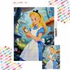 Alice In Wonderland Diamond Painted Mosaic Art Painting Kit Handmade DIY Gift Home Decor