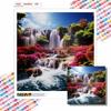New Arrival 5D DIY Full Circle Diamond Painting "Waterfall" Embroidery Cross Stitch Home Decor Gift