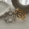 Water Drop Geometric Spring Bangles Gold Silver Cuff Wide Bangles  Jewelry Gift