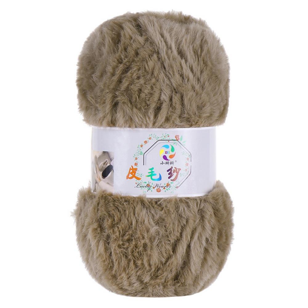 100G/Ball Imitation Mink Wool Yarn Faux Fur Yarn Cashmere Hand Knitting Crochet Sweater Thread Clothes Scarf Fluffy Mink Yarn