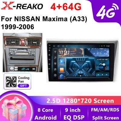 Android 13 Car Radio for Nissan Maxima A33 1999 - 2006 Multimedia Player Stereo GPS Carplay Auto 4G Head Unit 2 Din No 2 Din BT