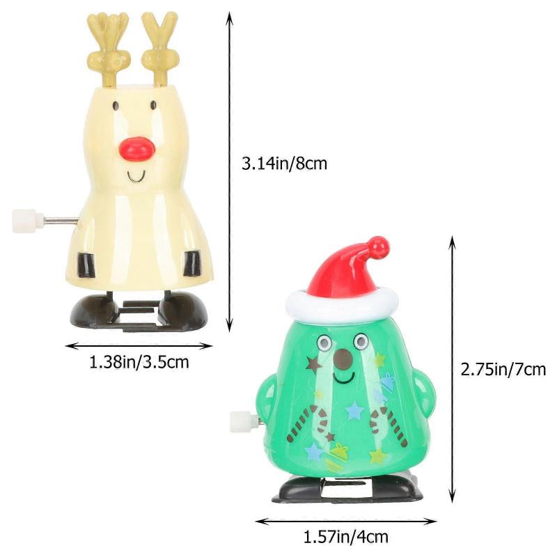 8 Stück Neuheit Weihnachten Aufziehspielzeug Kinder Party Uhrwerkspielzeug Aufziehspielzeug Kinderspielzeug
