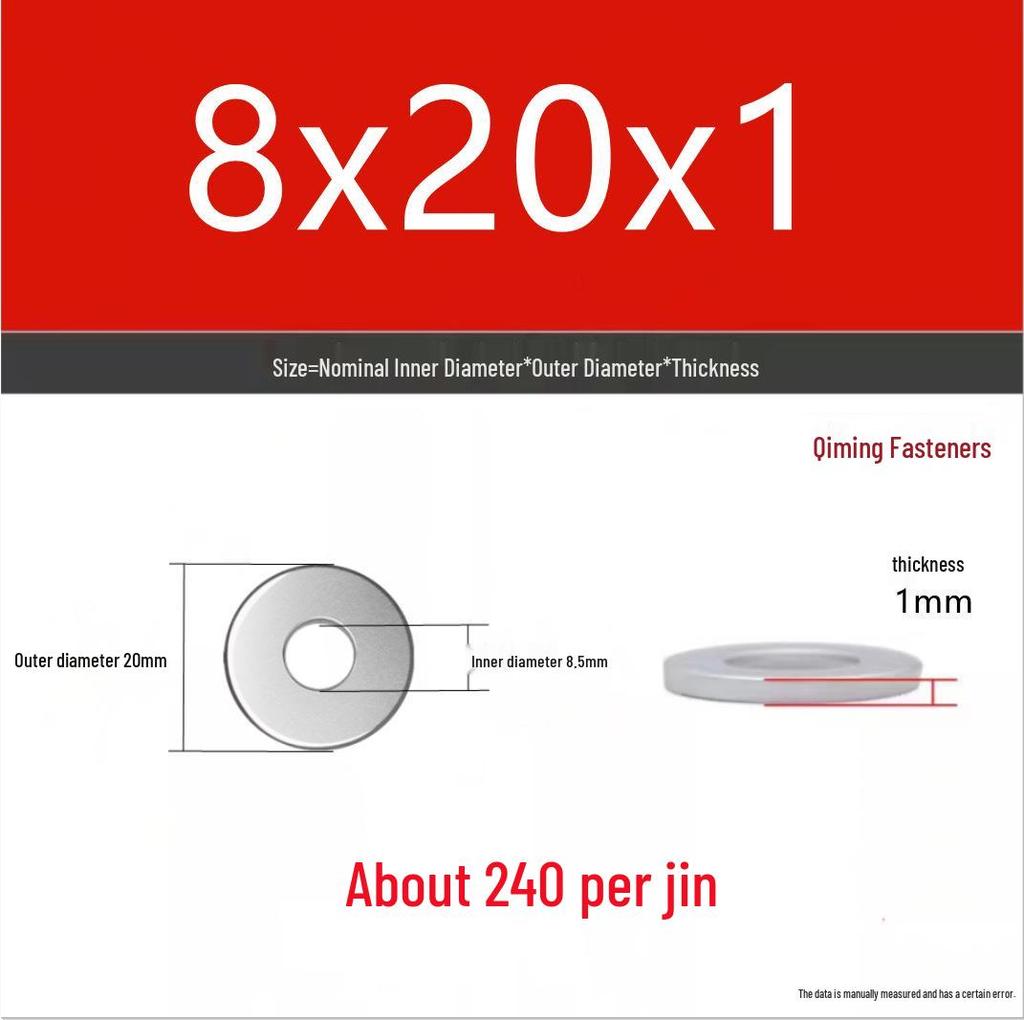 4.8 Grade Galvanized Iron Flat Washer M3-M40 Oversized Metal Screw Gasket Washer