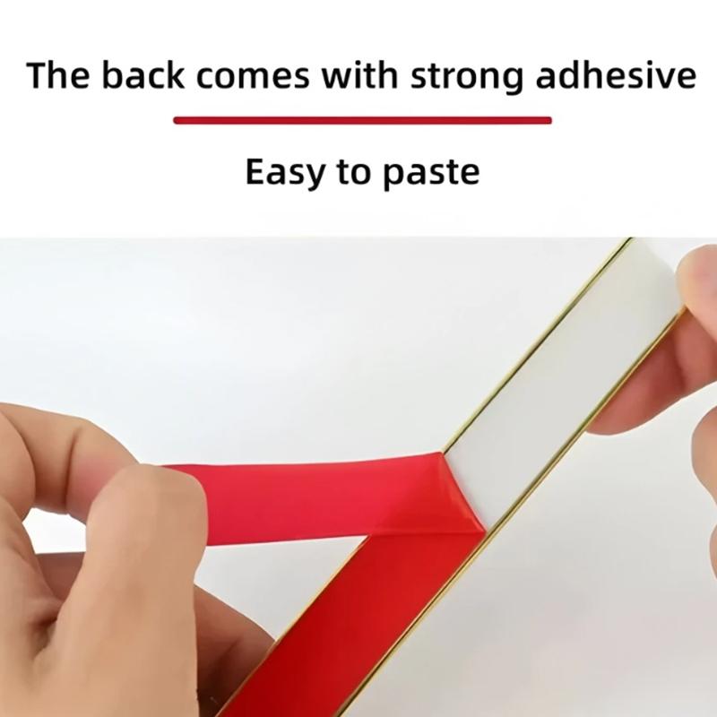 Curved Right Angle Edge/Corner Molding Trim Tape/Wall Edge Decorative Strip/Pvc Decoration Line/Self-Adhesive