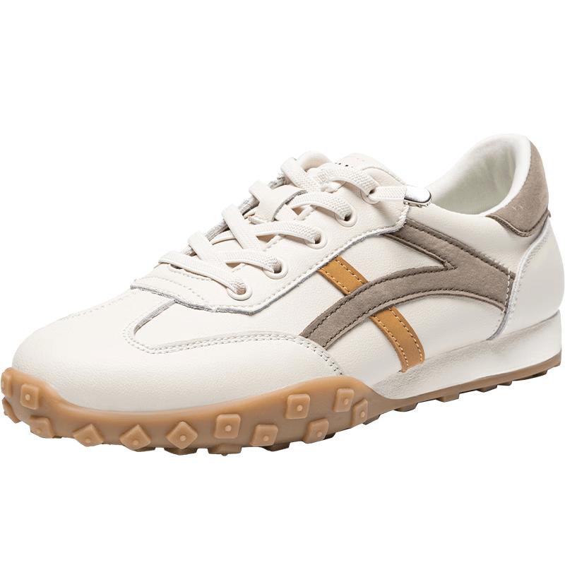 ZHR Women s Genuine Leather Color-Block Casual Sports Shoes A113 38
