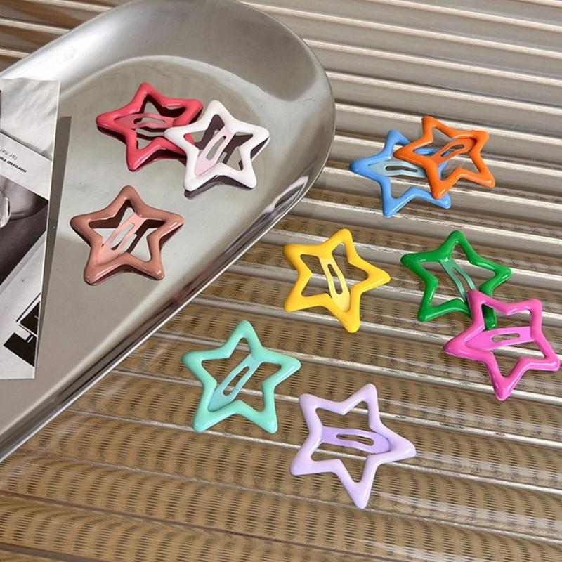 Set of 10 Hollow Star Hairpins Hair Clip Pentagram Hairpin Hair Clip Hairpin Hair Barrette Headwear Hair Pin for Girls