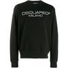 DSQUARED2 Milano Branded Italian Sweatshirt Nero - Size: M
