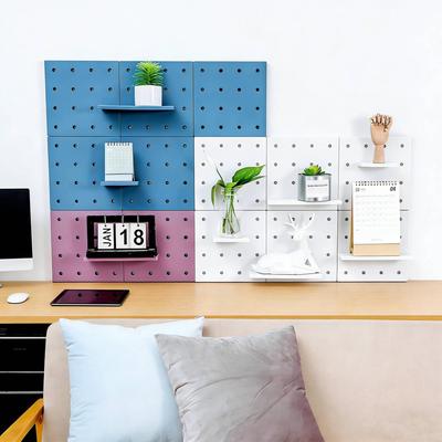 No-Punch Pegboard Wall Shelf for Kitchen & Bathroom Storage
