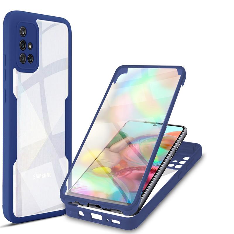 360 Full Body Screen Protector Case For Samsung Galaxy M02 M06 M12 M32 M33 M52 M53 F06 Transparent Double Sided Bumper Cover