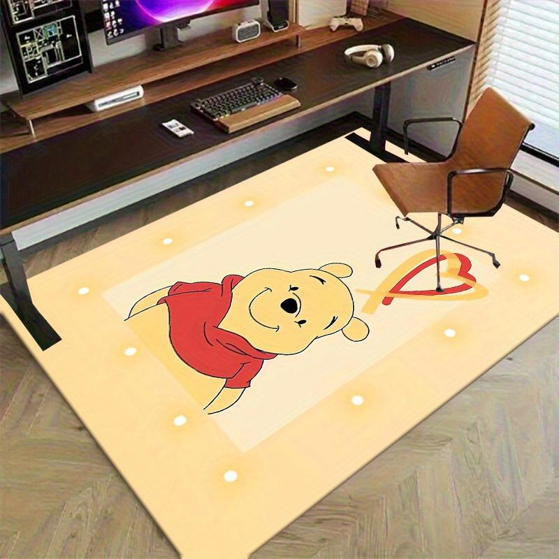 1pc, Winnie the Pooh Heart-Shaped Office Chair Mat - Cute Home Decor Rug for Room, Gift Idea for Friends, Outdoor Carpet for PlayroomP188