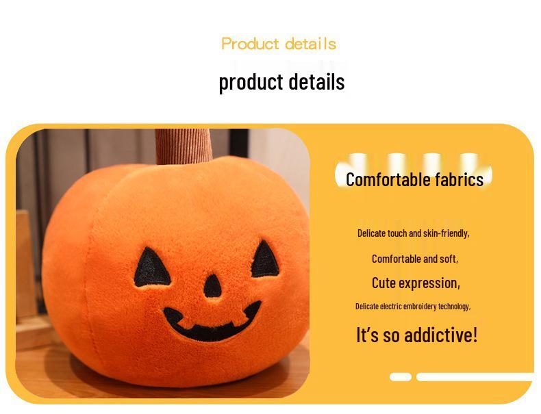 Halloween Plush Toy Set: Mummy, Pumpkin, Skeleton & Vampire Dolls