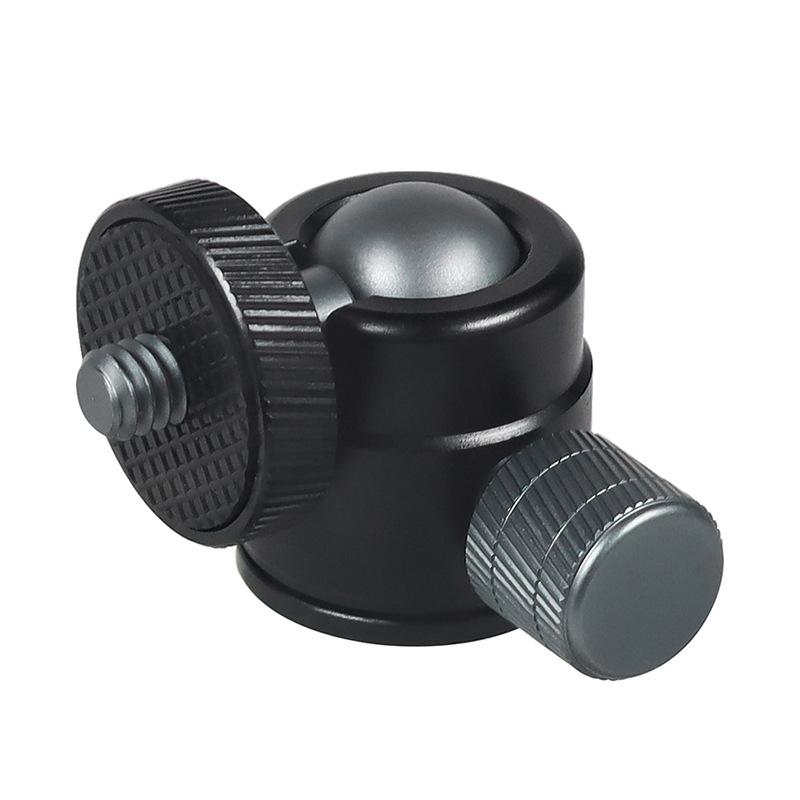 Mini Ball Head 1/4" Screw Mount 360 Swivel For Camera Camcorder DV LED Light Bracket Tripod Action Camera Stand Outdoor Gadgets