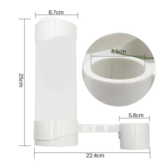 ET Dental Cup Dispenser With An Extended Arm - Chair Mount