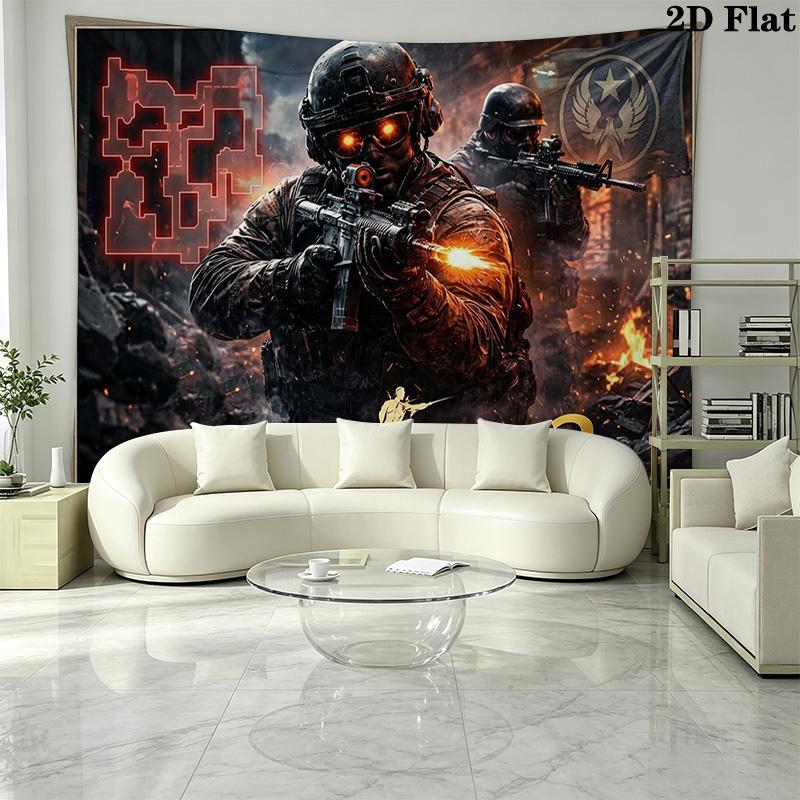 csgo Wall Tapestry Aesthetic Wall Hanging Printed Fabric Blanket Decorative Tapestries for Bedroom Living Room Home Decor