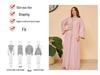 Elegant 2025 Dubai Dress: Gold Stamped Robe for Women from Middle East, Indonesia, Turkey