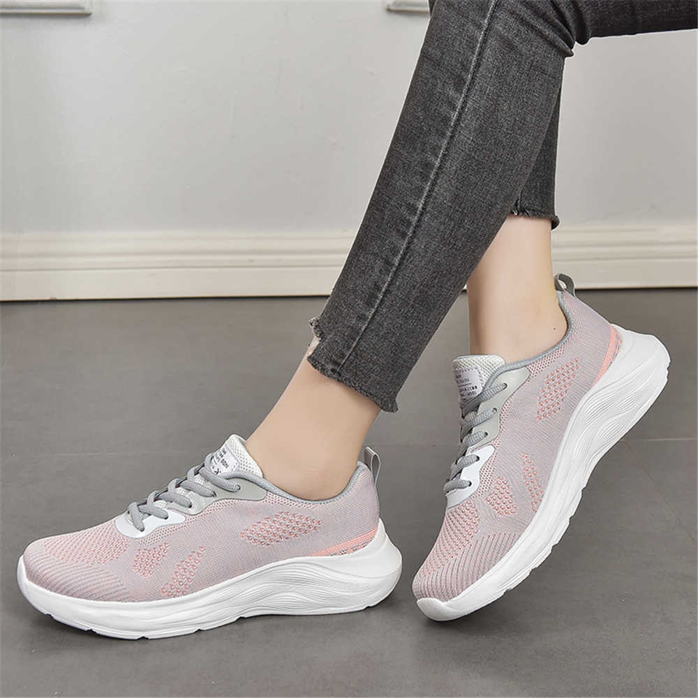 Fashion Net Knitting White Women Sport Shoes Casual Black Women Sneakers Black Women's Tennis Unique Maker Cheaper Top Comfort Sho