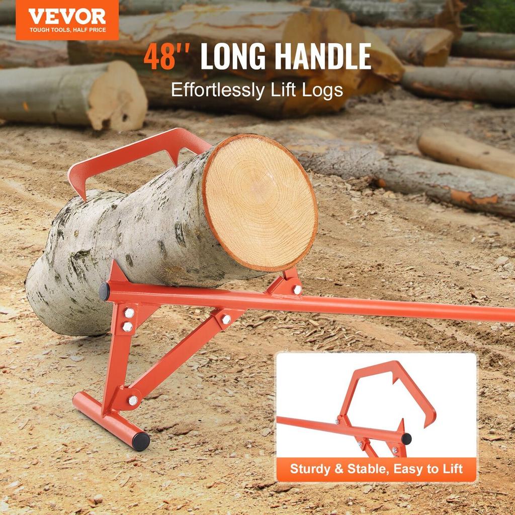 Timberjack 46,5 palce Robustní zvedák kulatiny pro kulatinu o průměru max. 25" Rolovací