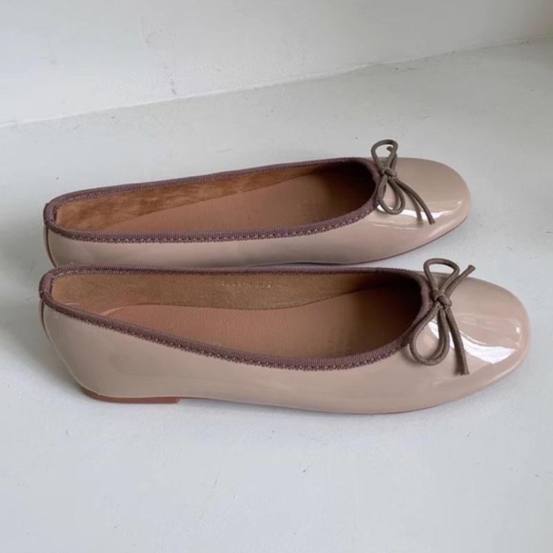 Fashion Footwear Fashion Butterfly-Knot Women Ballet Flats Dance Shoes Shallow Female Soft Round Toe Ladies Flats With Shoes Slides