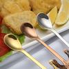 Cute Bear Spoon 304 Stainless Steel Teaspoon Long Handle Coffee Spoons Sugar Dessert Appetizer Seasoning Bistro Flatware Hanging Cup Scooper Drinking