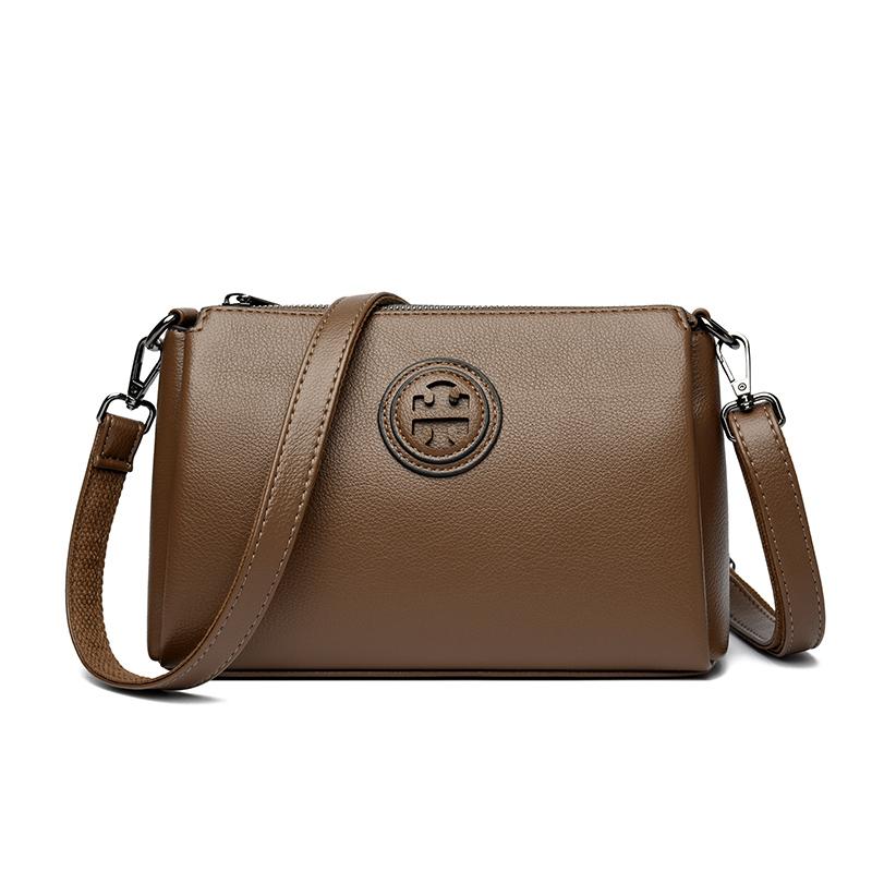 Versatile PU Crossbody Bags for Women Stylish High Quality Brand Design Zipper Solid Color Pattern Casual Daily Use Shoulder Bag