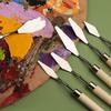 7Pcs Stainless Steel Oil Painting Knives Artist Crafts Spatula Palette Knife Mixing Knife Scraper Art Tools