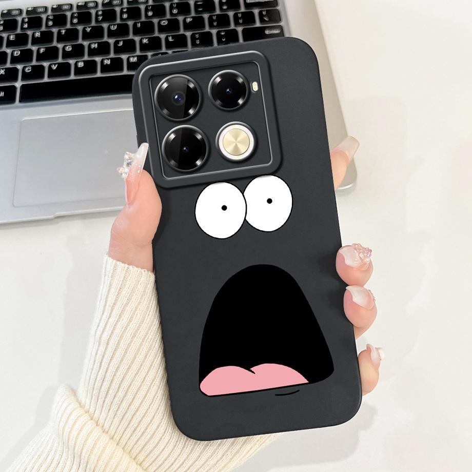 Soft TPU Candy Silicone Phone Case For Infinix Note 40 Pro Plus Note 40 4G 5G Back Cover Note40 4G Bumper Flower Girl Fashion