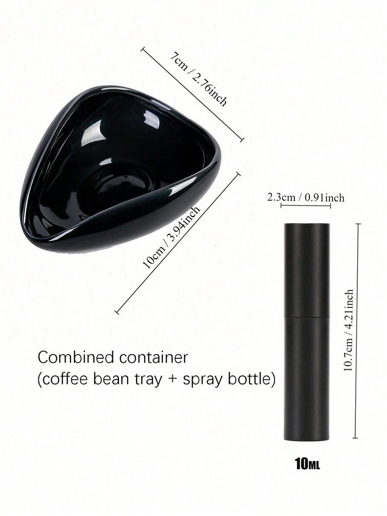 1pcs Coffee Beans Dosing Measuring Tray Coffee Tea Leaves  measuring spoon for coffee weighing plate White porcelain tea dispens