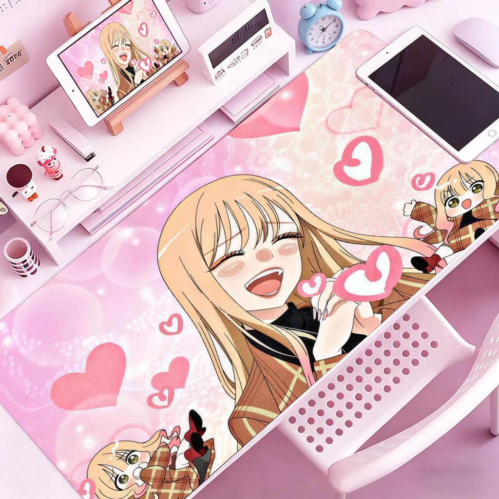Carino Anime Kitagawa Marin MMy DressUp Darling Tappetino Mouse Grande Tappetino Mouse Gaming con Bordi Cuciti Tappetino Scrivania Spesso PC