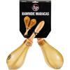 Maracas - Latin Percussion - LP393-RH - Salsa Rawhide - Brown - Wooden Handle