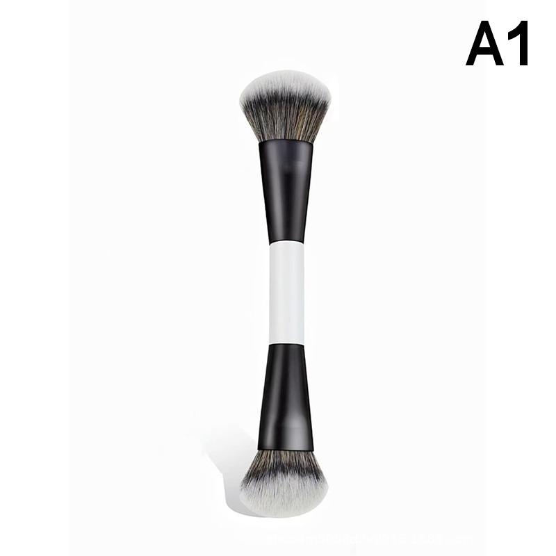 

Dual-Ended Foundation Face Brush Double-Ended Powder Blush Contour And Eyeshadow Concealer Makeup Brushes