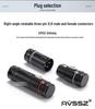 AVSSZ FX3 Gold-Plated XLR L-Shaped Microphone Cable, Short Male to Female Audio Connector