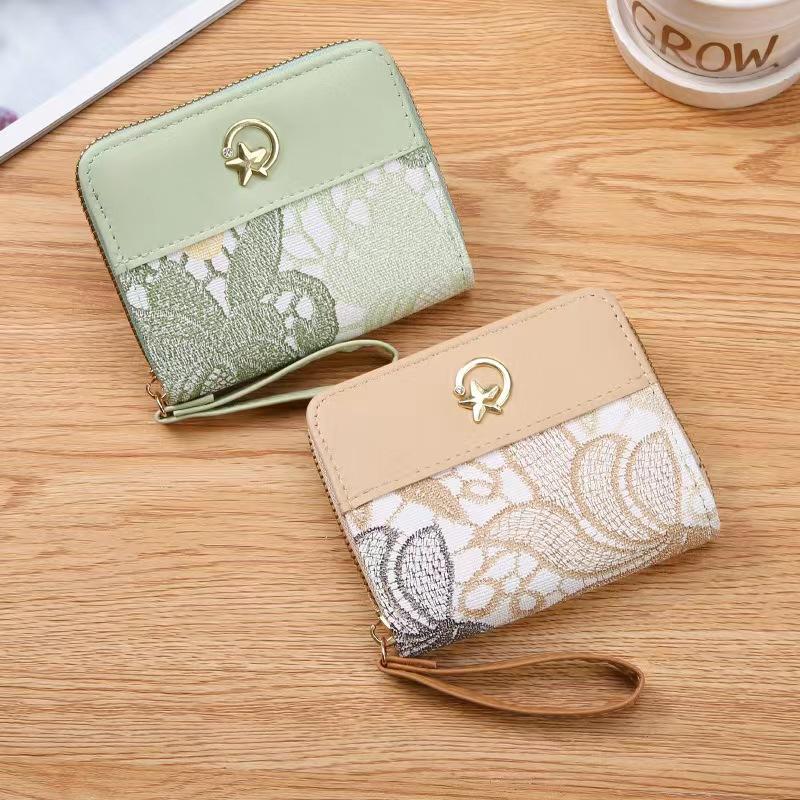 Gorący klasyczny modny damski skórzany portfel (9 przegródek na karty, 2 przegródki na gotówkę) Lekka, luksusowa torba damska dla dziewczyny, studentki