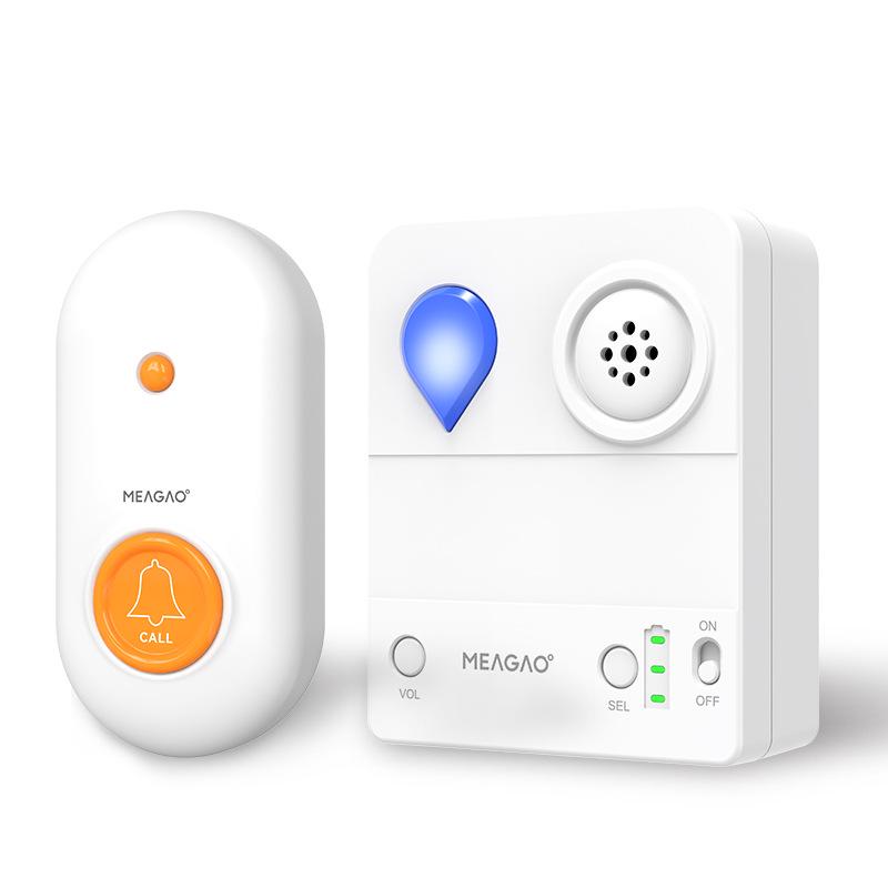 Smart Battery-Powered Doorbell with Loud Volume & Adjustable Levels, 300m Range for Office & Hospital Use