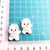 Miniature Puppy Figurine Keychain for DIY Dollhouse & Desktop Decoration