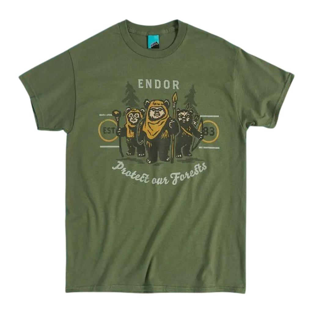 Star Wars Unisex Adult Ewok Endor Protect Our Forests T-Shirt