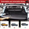 2021+ 4-Door Bronco Retractable Canvas Leather Trunk Sunshade Cover