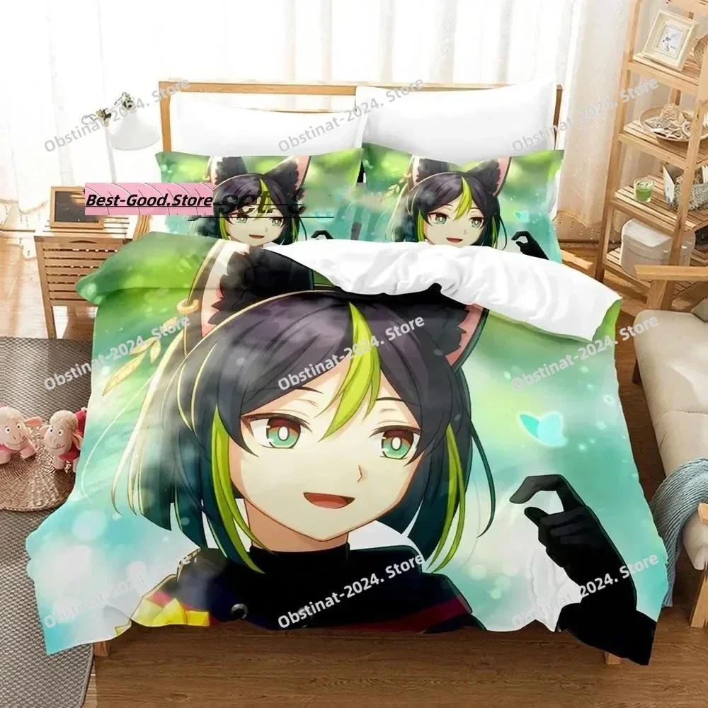3D Kawaii Genshin Impact Tighnari Bedding Set Single Twin Printed With Pillowcase Bed Duvet Cover Single Double Queen King Size