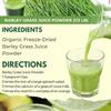 250g Barley Grass Powder 100% Pure Organic Barley Grass Pure Organic Barley