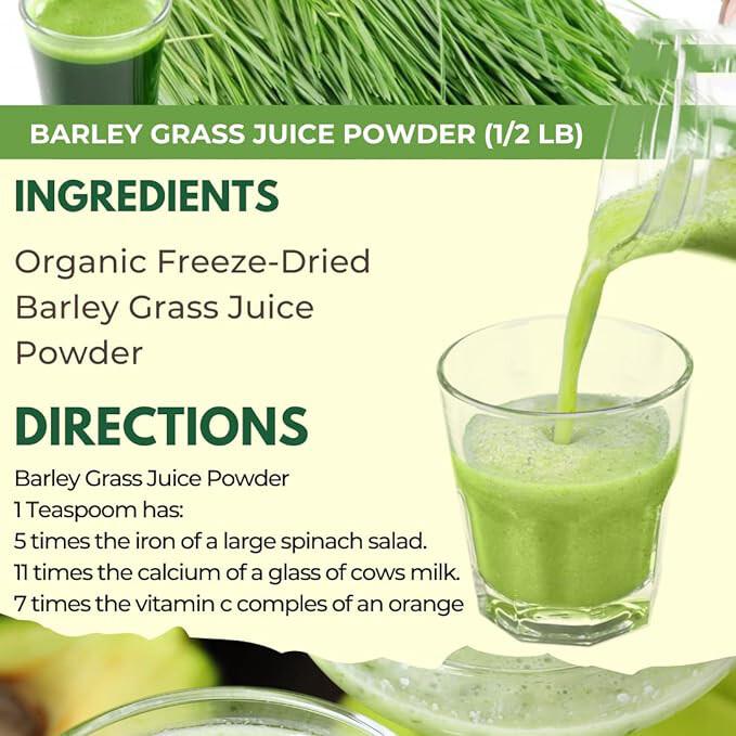 250g Organic Barley Grass Powder original 100% Pure and Natural barley powder