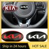 2026 Heißer Autoaufkleber Auto Lenkrad Mittel Emblem Aufkleber Dekoration Für KIA EV6 Sorento Niro Stinger Ceed Carnival K5 K9 S