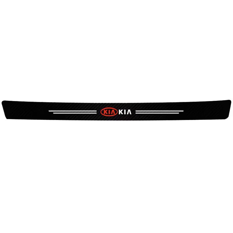 For Kia Morning Picanto Cerato Venga Cadenza K9 Seltos Tellurid Car Stickers Anti Scratch Door Sill Strip Carbon Fiber Threshold