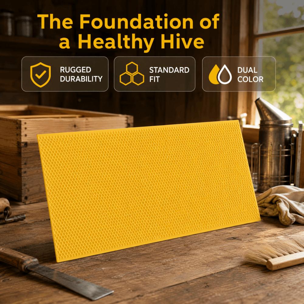 Non-Toxic Comb Foundation Frame Black Color Reusable Comb Foundation Beekeeping Tool Beekeeper Use