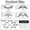 1set 200pcs 10 styles  style Alloy Beads Wing Antique Silver 7~23x6.5~23x2~3mm Hole: 1~1.5mm 20pcs/style
