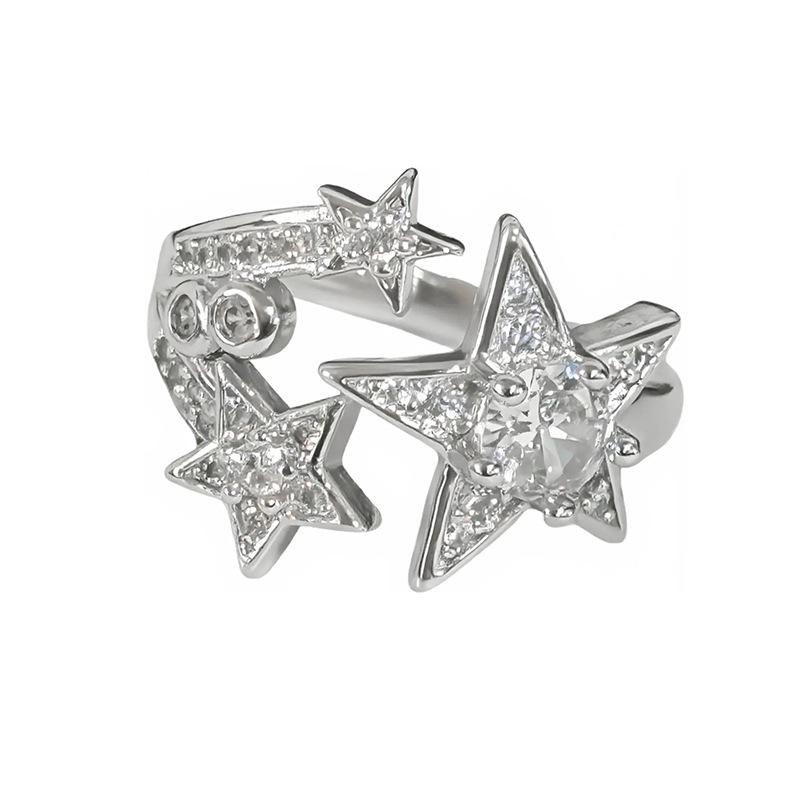 Blind Box Full Of Diamonds, Colored Treasures, Zir*****Pen Rings, Light Luxury, High-End Sense, Niche Personality Stacking, Stacking, Wearing Rings