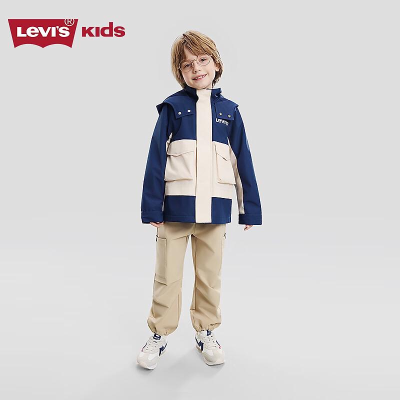 Levi's Kids' Hooded Windproof Trench Coat