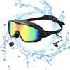 Anti Fog Swimming Goggles UV Protection Swimming Goggles Adjustable Swim Sports Eyewear Wide View for Swim Training